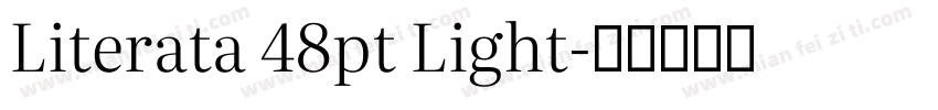 Literata 48pt Light字体转换